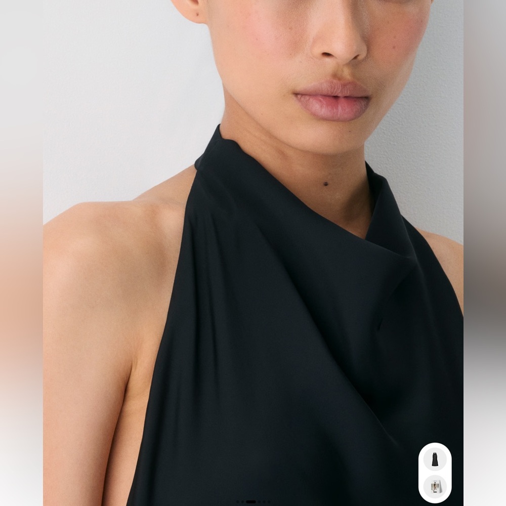 Aritzia Babaton Black Halter Dress - Picture 6 of 9